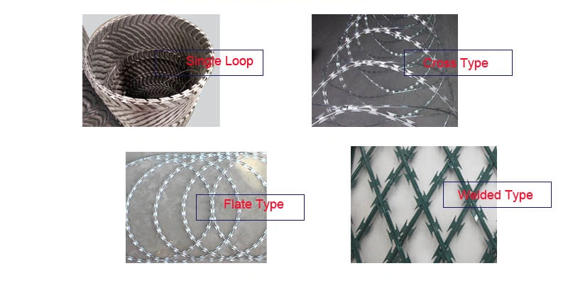 Razor Barbed Wire /Concertina Razor Wire for Security Wire Fence/Galvanized Wire Fencing