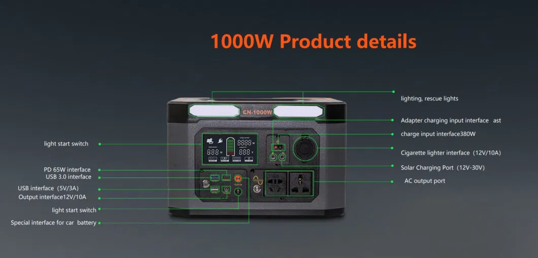 Wholesale OEM ODM 1000 Watts Solar Generators Portable Energy Storage Power Supply