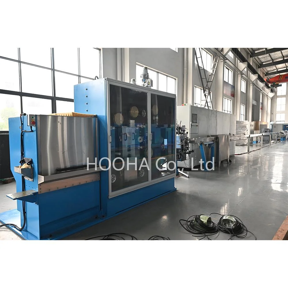 Skin-Foam-Skin CAT6A-8 LAN Cable Making Machine Physical Foaming Insulation Machine