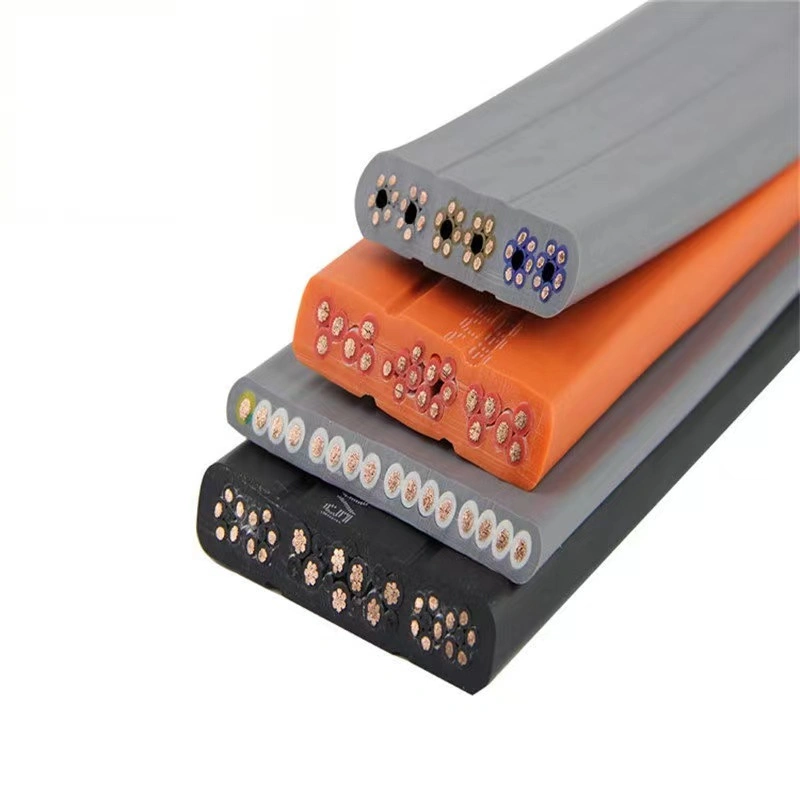 Flat Cable Silicone Rubber Cable Connecting Wire Flexible Copper Cable Electrical Wire and Cable for Crane Machine Driving Machine