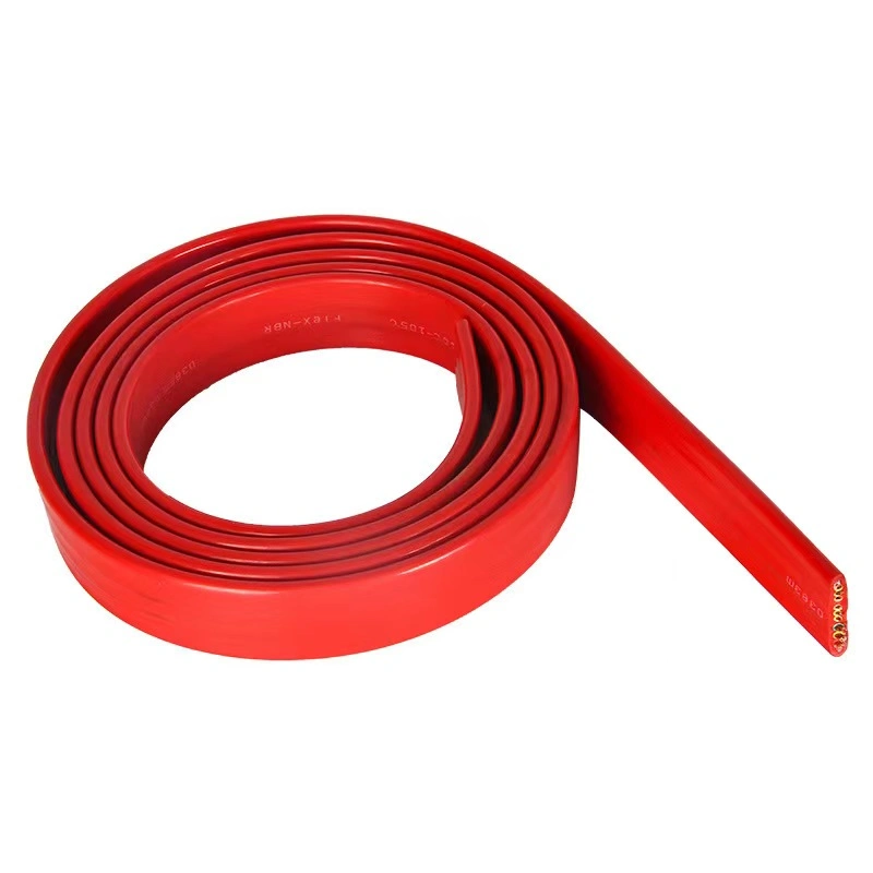 Flat Cable Silicone Rubber Cable Connecting Wire Flexible Copper Cable Electrical Wire and Cable for Crane Machine Driving Machine