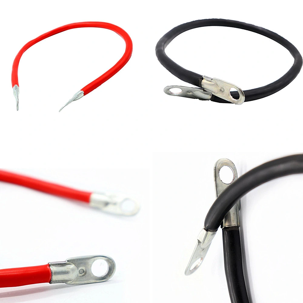 5AWG 50cm Length 100A 16mm2 Pure Copper Car Battery Inverter Cables with Terminal Solar Marine Ship Battery Power Cable