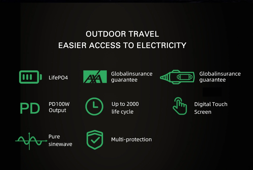 LiFePO4 500W China Solar Products Portable Outdoor Mobile Power Supply