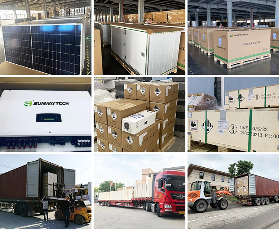 Sunway Complete Solar Energy Panel Kit 10kw 15kw 20kw Hybrid Solar Generator Grid on off