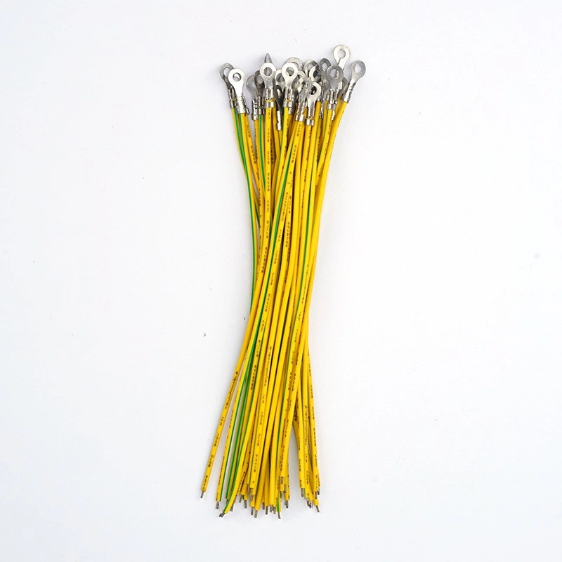 18AWG Yellow Green PVC Insulated Electrical Wire Grounding Earth BV Cable
