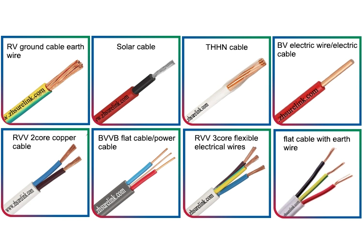 Hot Products Yellow Green PVC Insulated Electrical Wire Grounding Earth BV Cable