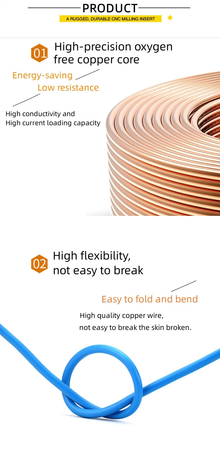 Multi Cores Copper House Building Wiring Connecting Electrical Cables with UL Approved