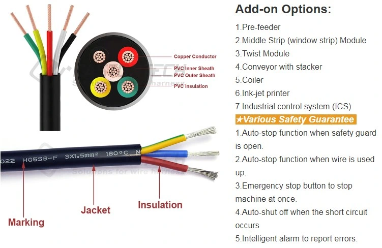 Eastontech New Design Fully Multi-Core Cables Cutting and Stripping Machine for Multi-Stranded Single Wire up to 30 mm2