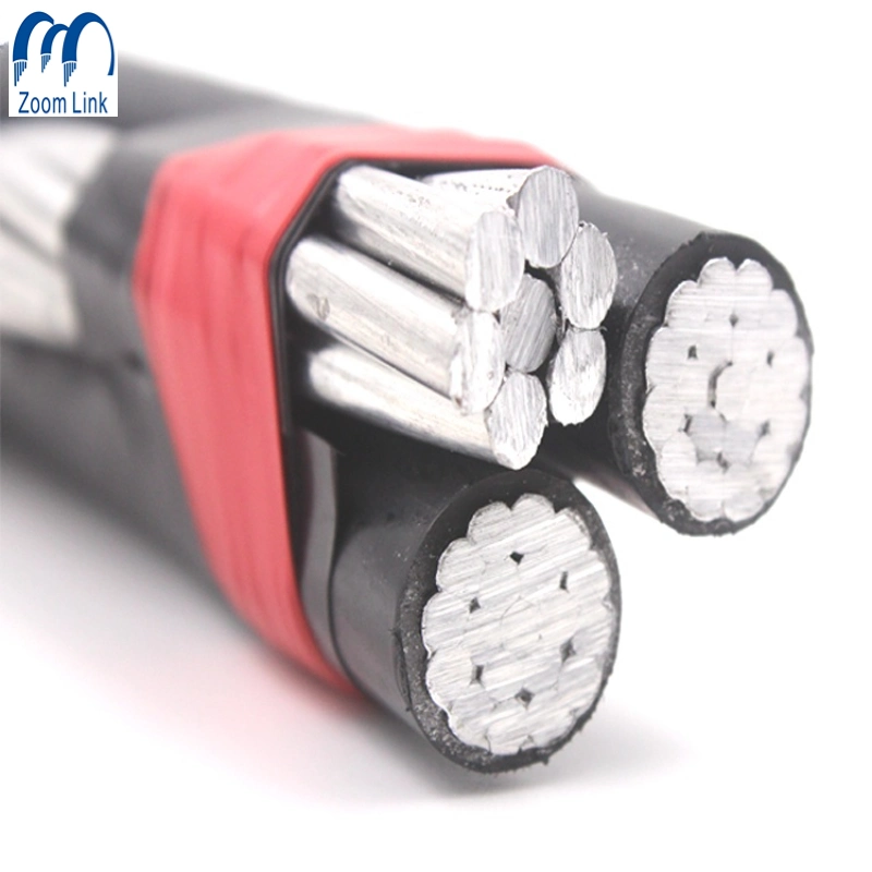 Aluminum Conductor PE/XLPE Insulation Electric Power Twisted Electrical Overhead Service Drop ABC Cable