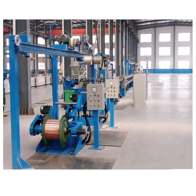 Electrical Wire Power Wire Insulated Sheathing Plastic Extruder Line / Extruding Machine Cable Manufacturing Machine