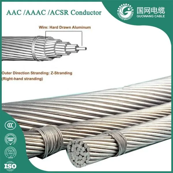 Hot 10-500sq mm Overhead Conductors Electrical Wire Bare Aluminiun Electric Cable ACSR with ISO