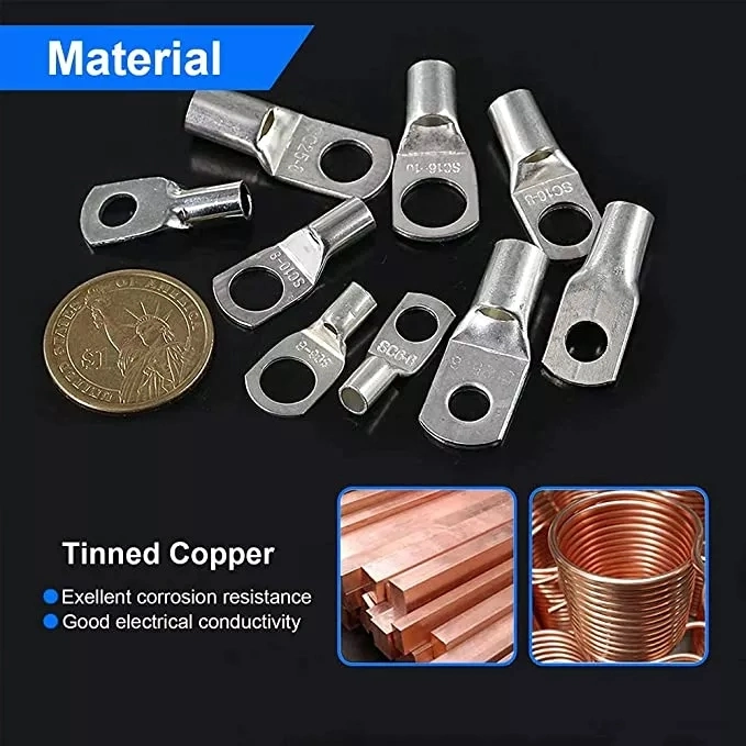 Sc Cable Lugs Coated Tin Copper Terminal Electrical Lug 70mm2 for Wire Connecting