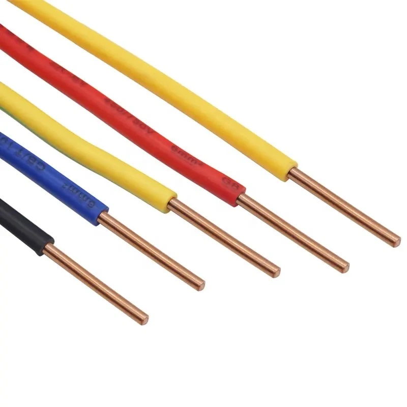 China High Qaulity 1.5mm 2.5mm 4mm 6mm 10mm 16mm 25mm Single Core Copper PVC House BV Bvr Wiring Electrical Cable and Wire Building Wire