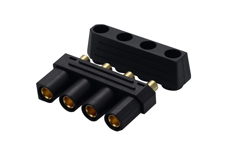 4pins Overmolded Connector PCB Mountable High Current Connector for New Energy Storage