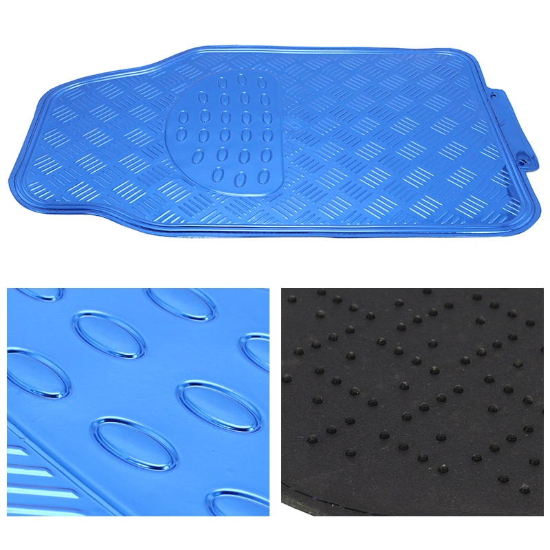 Premium 3PCS Pisos PARA Auto Car Metal PVC Universal Anti-Slip Exquisite Mat Manufacture Wholesale with High Quality