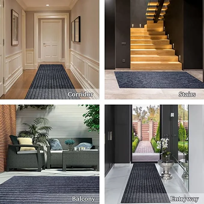 Tyre Pattern Carpet Door Mat or Roll Mat Indoor and Outdoor Use Non Woven Technology or Rubber Mat