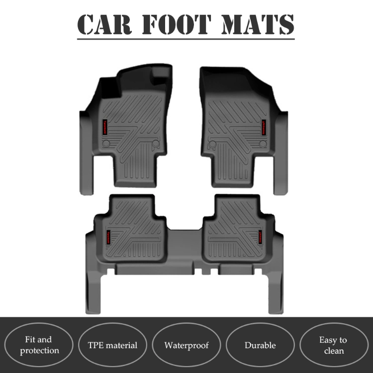All-Season Protection Car Mats for Volkswagen Polo 2014+ TPE Waterproof Floor Mats Custom Dustproof Rubber Carpet Car Foot Mat