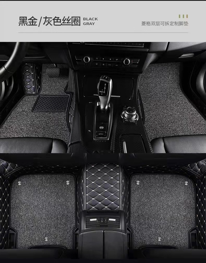 Customized XPE Leather Car Floor Mat 7D TPE Leather Car Mats