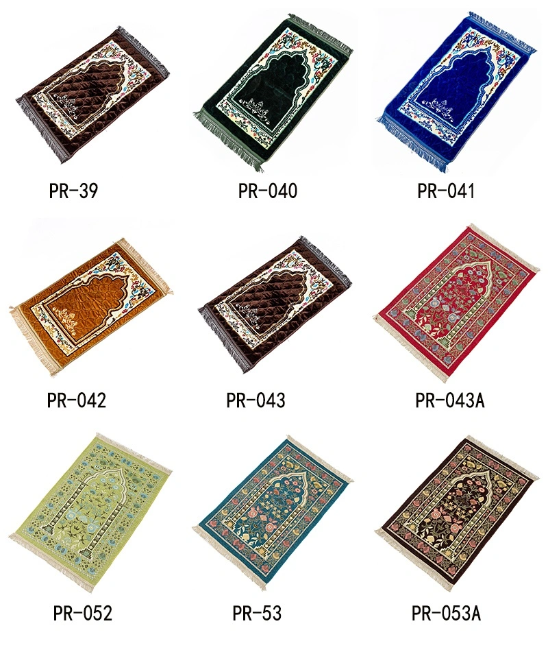 High Quality Printed Anti-Slip Indoor Comfortable Flannel Memory Foam Padded Prayer Mat Muslim Custom Carpet for Mosque