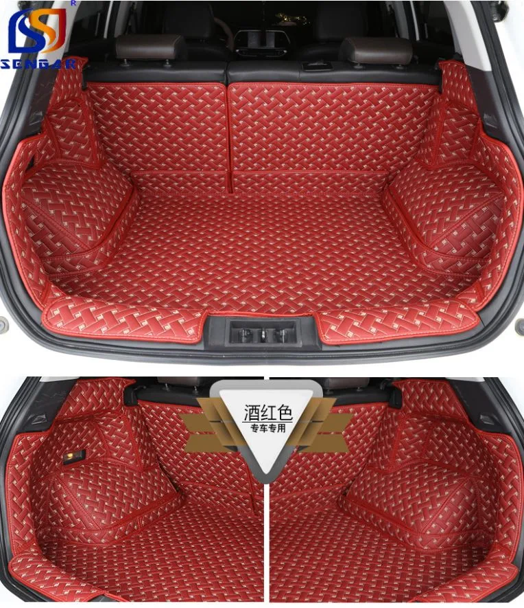China Customized Universal Leather 7D 5D Car Trunk Mats