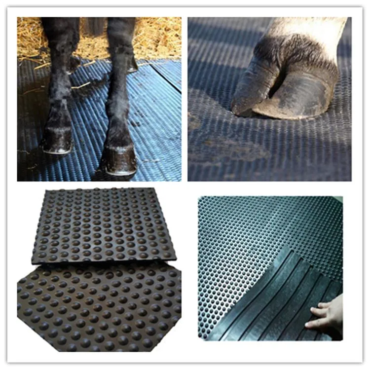 Factory Manufacture Heavy Duty Black Stall Horse Matting SBR Rubber Floor Stable Cow Mat