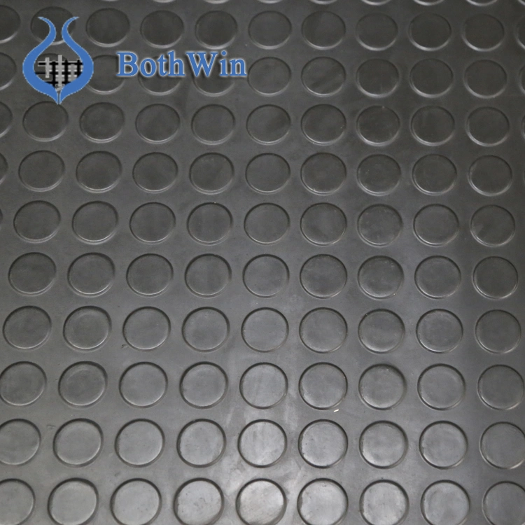 No Smell Anti Slip Round DOT Rubber Floor Mat for Car