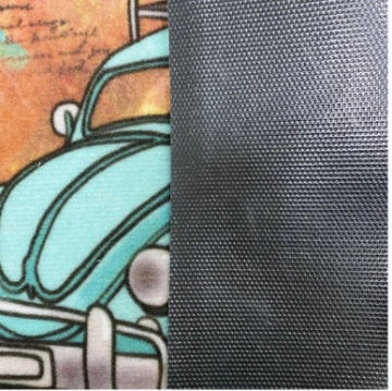Welcomed Bikecycle and Motorcycle Nonwoven Velour Printed Mat with PVC Backing