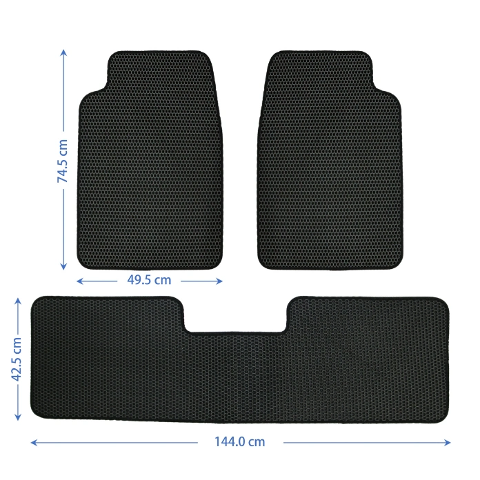 New Style Hot Sale 3PCS Full Sets Auto EVA Car Floor Mats