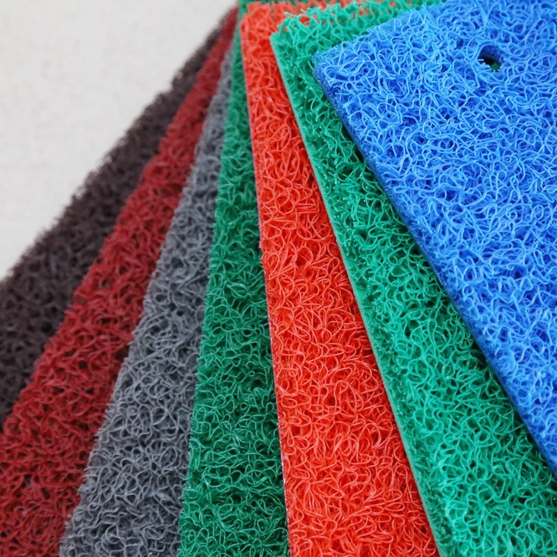 Durable Plastic Washable Anti Slip Coil Floor Mat PVC Carpet