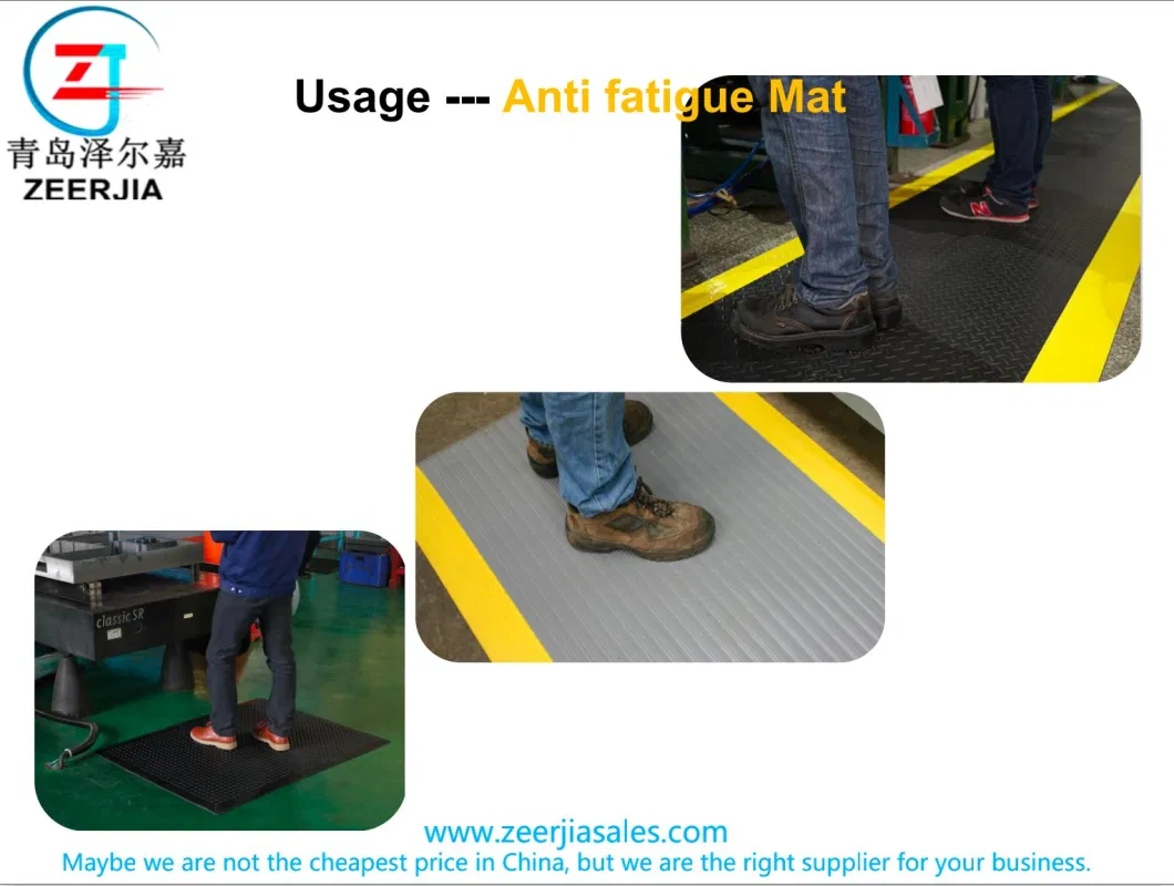 Air Grid Rubber Safety Workplace Modular Comfort Mat for Dry Area 60X90cm