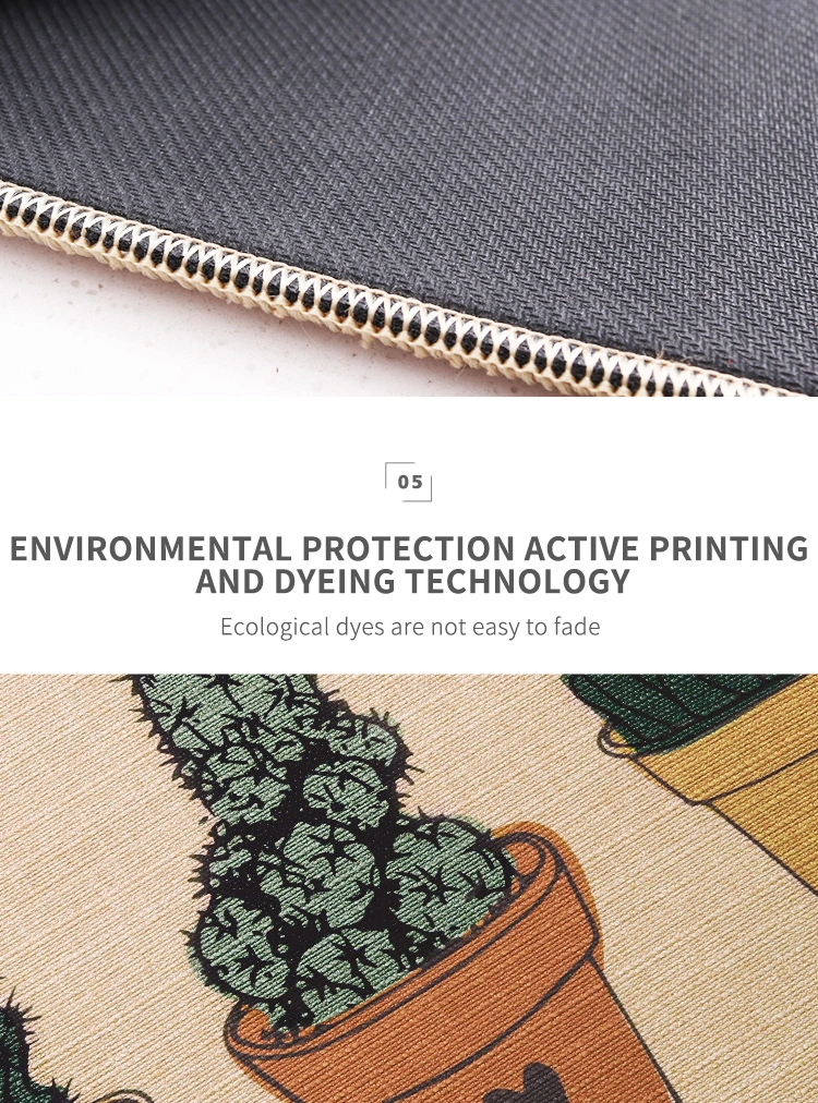 Dirt Resistant Anti-Slip Print Interior Vinyl PVC Kitchen Mat