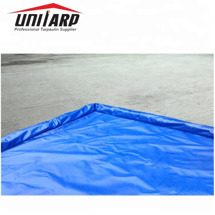 Portable Inflatable 1000d*1000d PVC Coated Plastic Sheet Car Wash Containment Mat.
