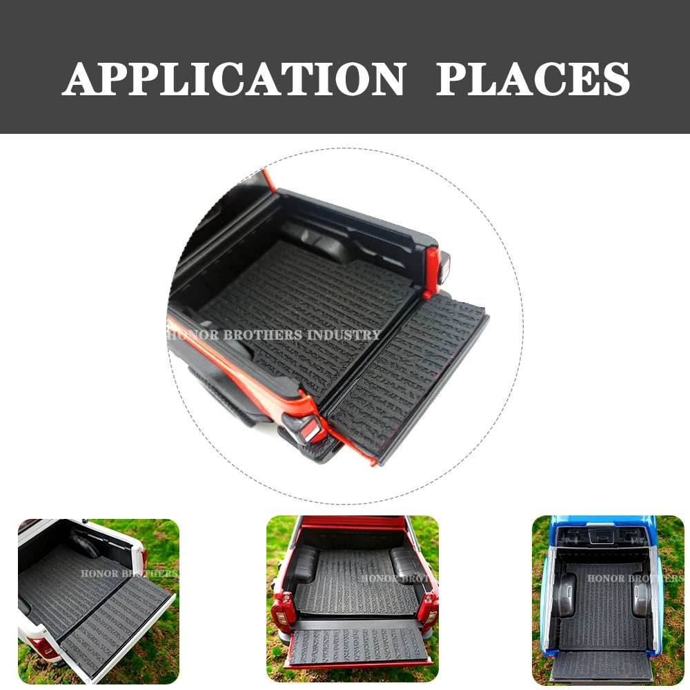 Protective Liner for Pickup Truck Beds &amp; Tailgates F6517 for Ford F250/F350 Super Duty 2017-2018, Rubber Car Floor Mat