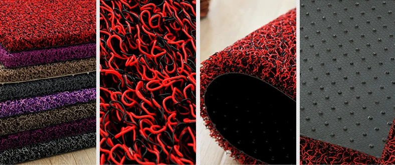 100% Virgin PVC and Dotp Eco Friendly Car Decoration PVC Spike Backing Plastic Coil Mat Carpet in Roll