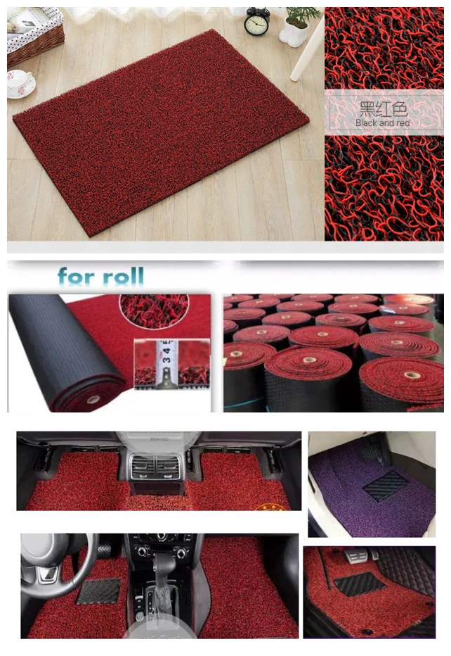 100% Virgin PVC and Dotp Eco Friendly Car Decoration PVC Spike Backing Plastic Coil Mat Carpet in Roll