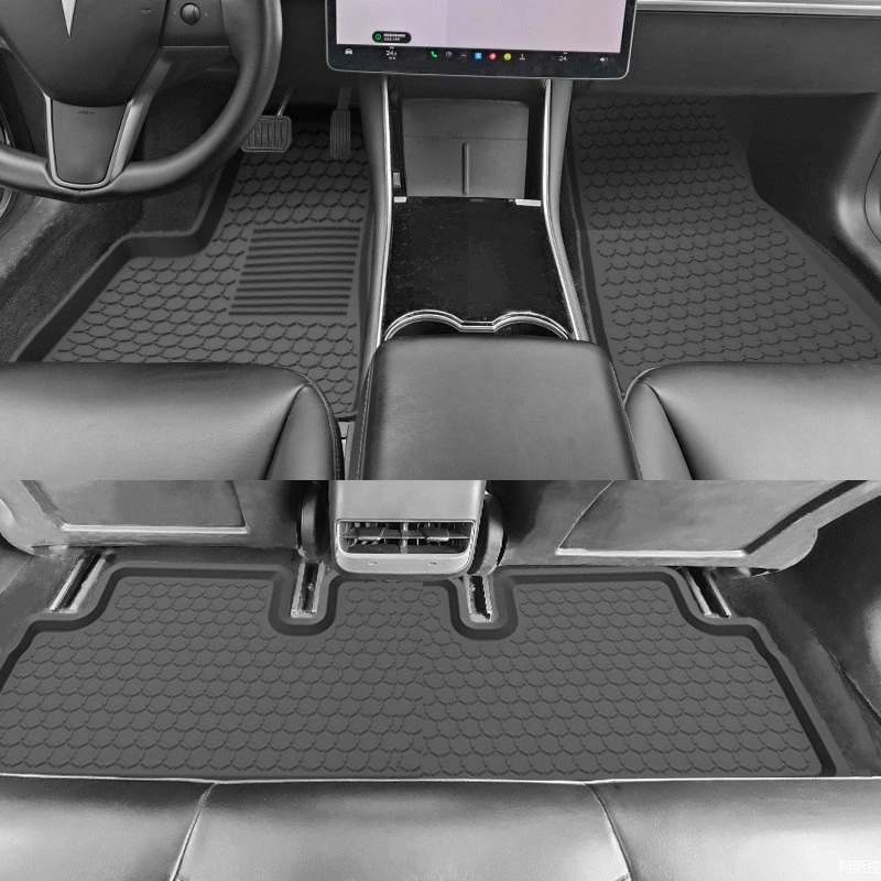 High Quality Non-Slip Silicone Car Floor Mats for Tesla Model 3