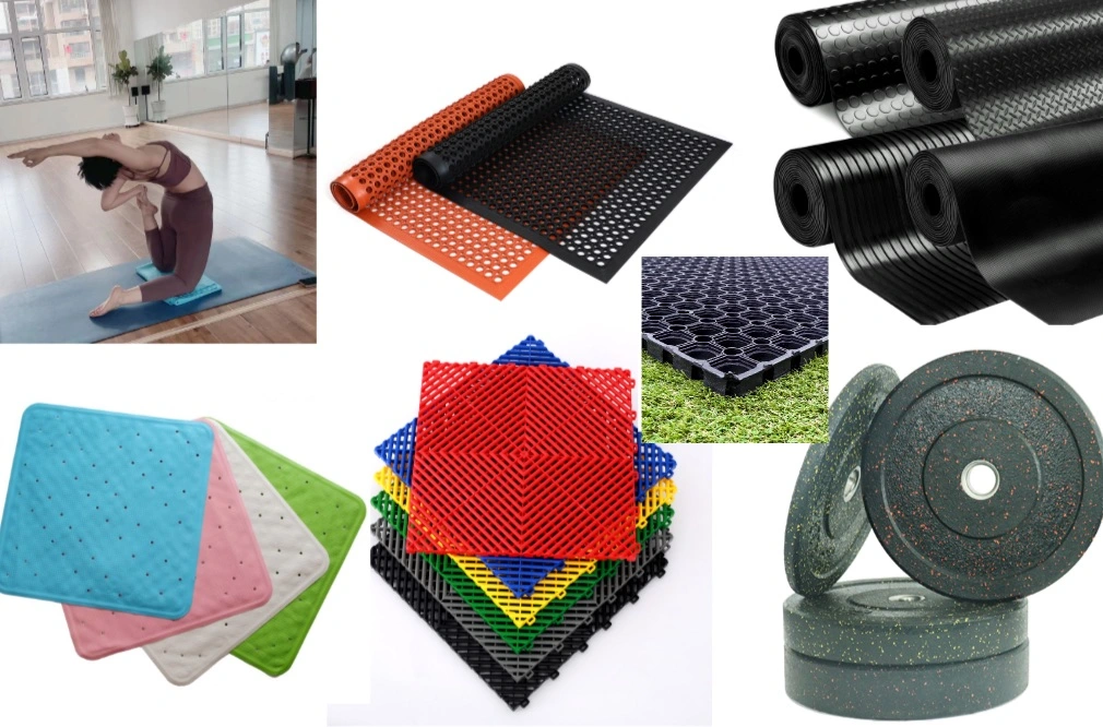 Durable Anti Slip and Oil Resistant Rubber Protection Mat for Car Truck Vans Ute Floor Matting Use