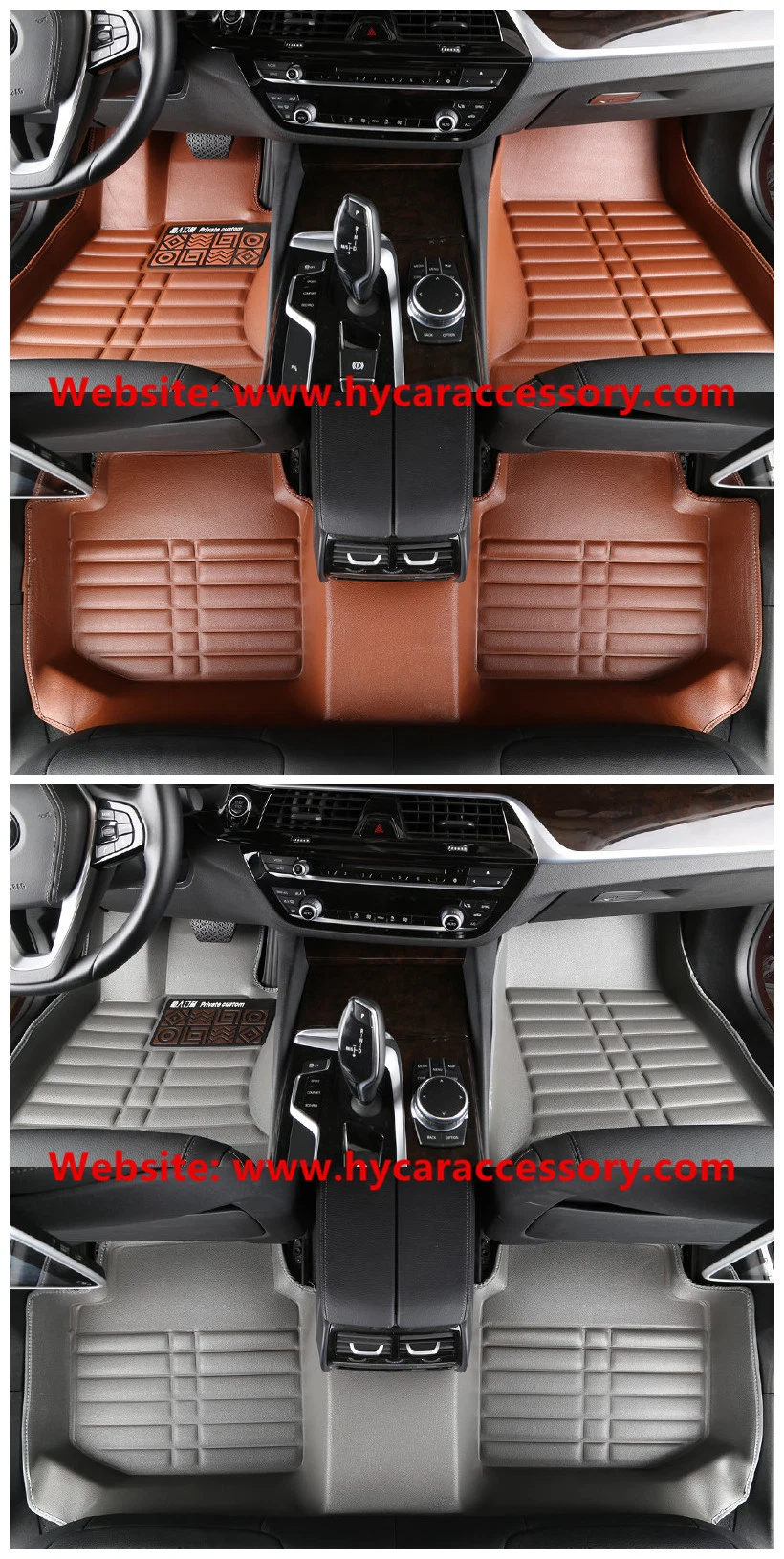 Wholesale Waterproof Wear Leather Anti Slip 5D Car Floor Mat