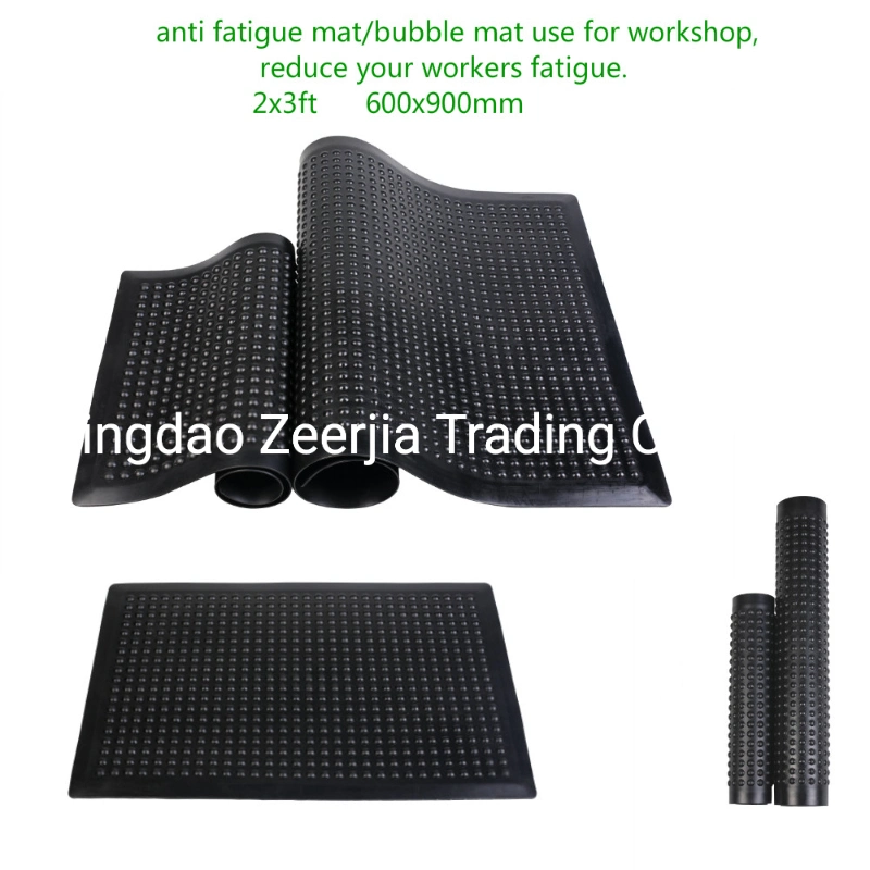 Good Quality Interlocking Air Grid Step Rubber Anti Fatigue Comfort Bubble Safety Mat for Dry Area