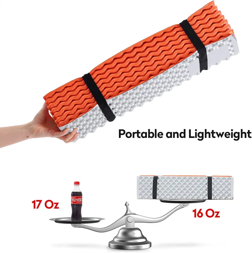 Moisture-Proof Foldable Sleeping Pad Lightweight Sleeping Mat for Camping Hiking Backpacking
