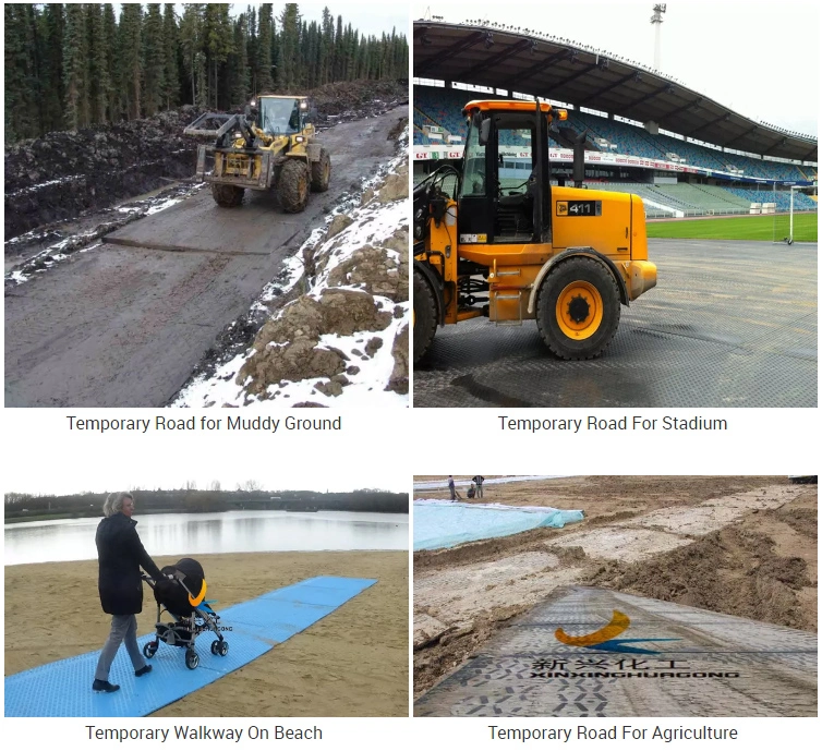 Heavy Duty HDPE Tempoary Roadway Car Track Mat