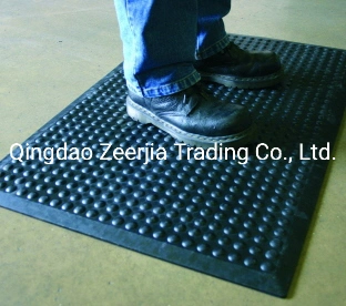 60X90cm Comfort Anti Fatigue Rubber Workshop Floor Mat with Bubble and Bevel Edge