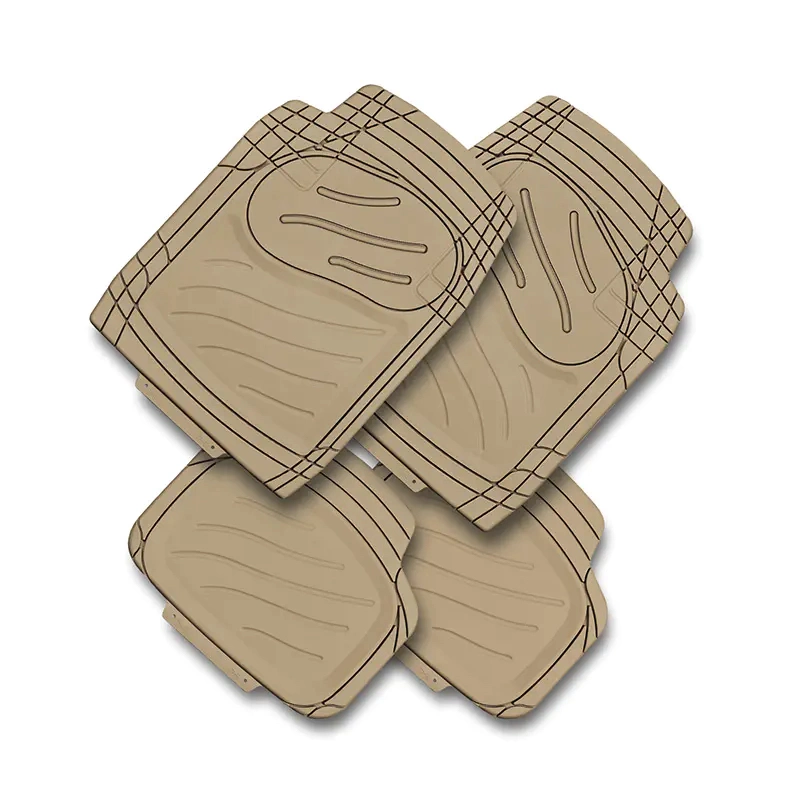 Universal PVC Rubber Car Mats for All Car General Vehicle Floor Mats Customized 4pieces