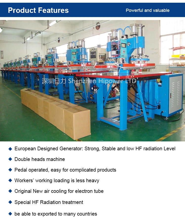 Double Head Style PVC Leather Embossing Machine, PVC Welding Machine