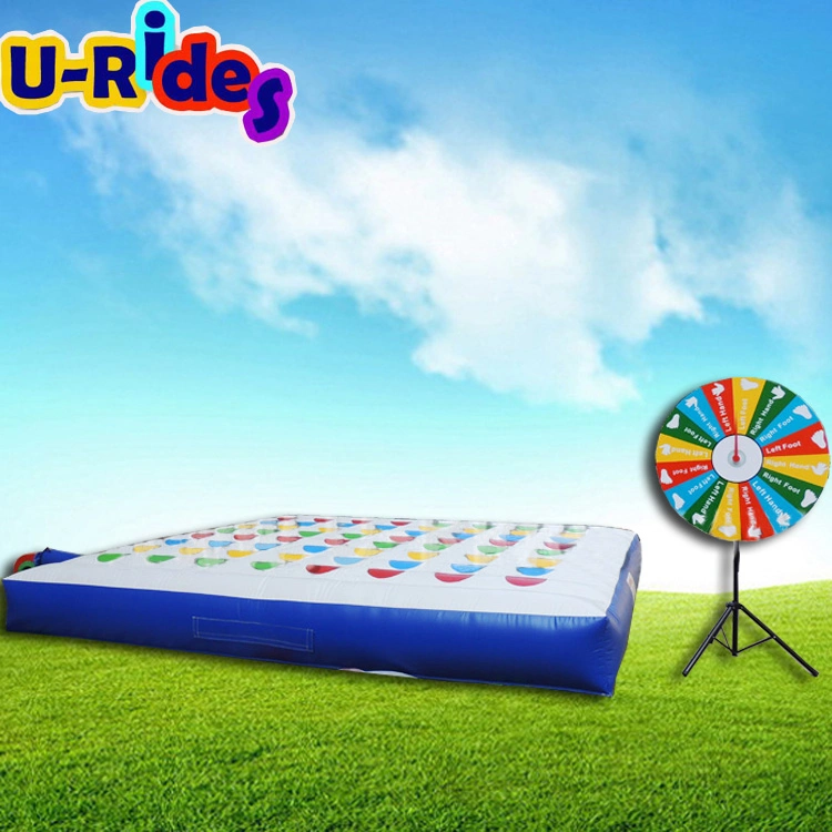 Crazy interactive fun inflatable twister game ale inflatable twister mattress inflatable sport game for sale
