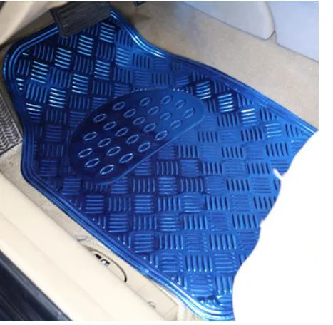 5PCS Pisos PARA Auto Car Metal PVC Universal Anti-Slip Exquisite Mat