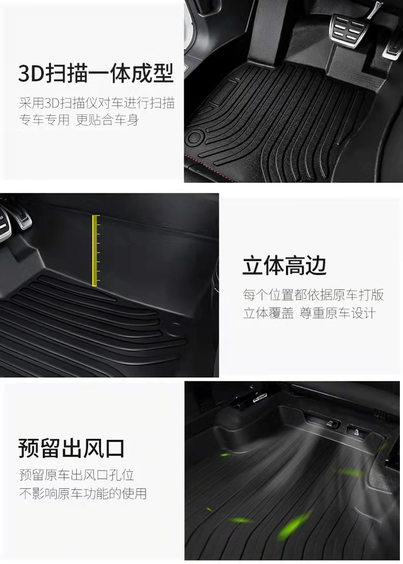 Custom-Fit TPE Car Floor Carpet Foot Mat for Pajero Sport All Weather Protection Trim to Fit Most Vehicles
