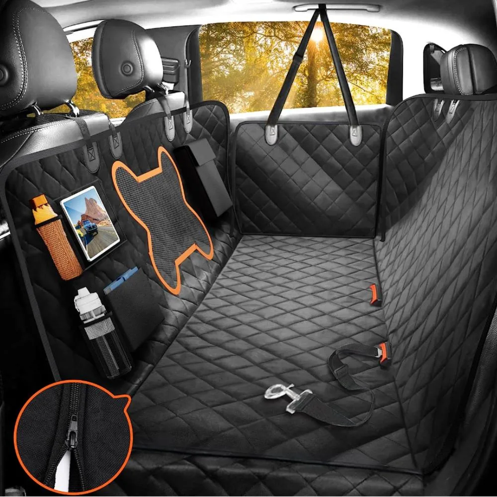 Zipper Design Dog Car Cover for Back Seat for Cars Suvs &amp; Trucks