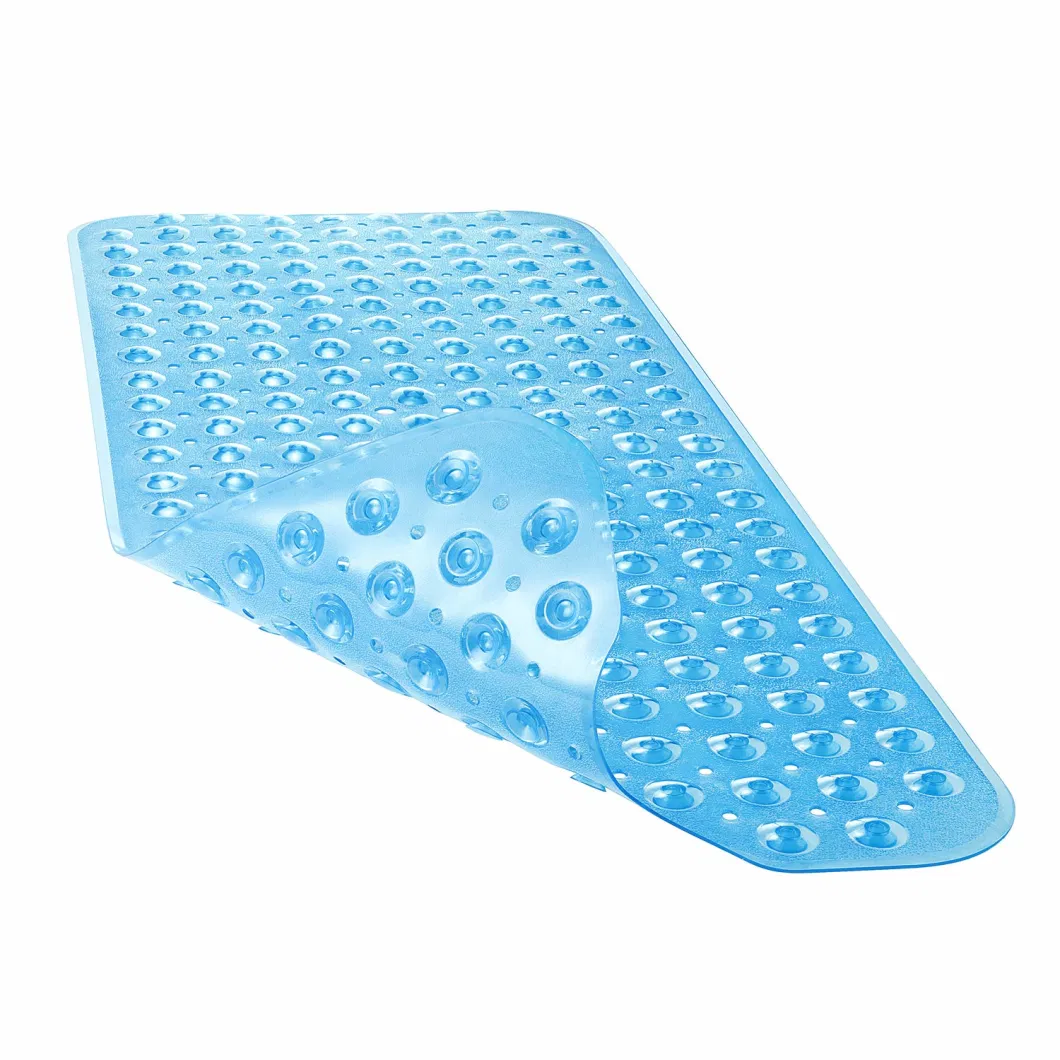 Suction Drain Holes Clear Shower Safety Bathroom Non-Slip Extra Large Bathtub Mat