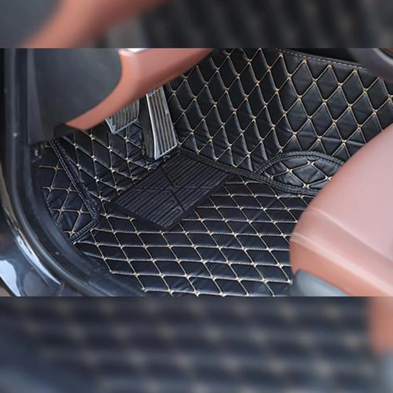 Floor Mats 5D 3D Luxury Wear Resisting Eco Friendly Honeycomb Trunk Universal Roll Aluminum Leather Full Set TPE Custom Car Mat